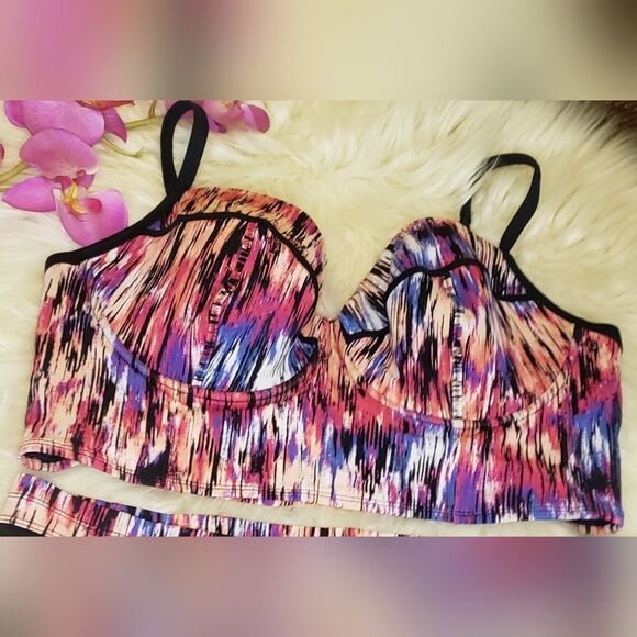 Torrid Bikini Swim Set 3X Mirage Lattice Mesh - Picture 11 of 14